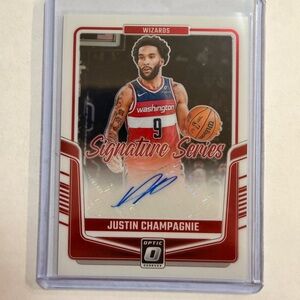 Justin Champanie Washington Wizards Signature Series Card